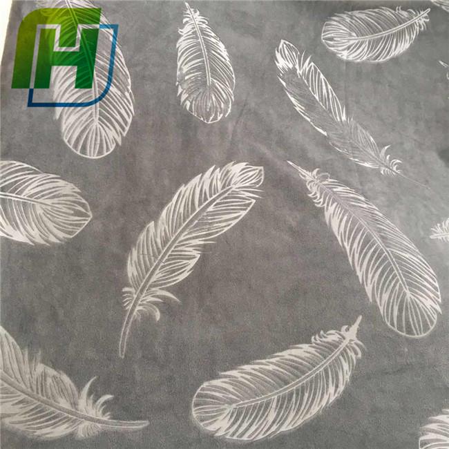 Elegant smooth embossed feather home textile