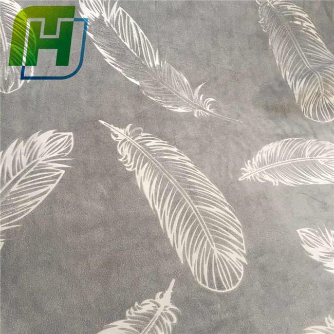 Elegant Smooth Embossed Feather Home Texilte
