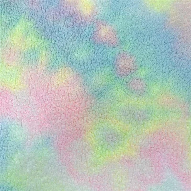 Tie Dye Sherpa Fleece Fabric